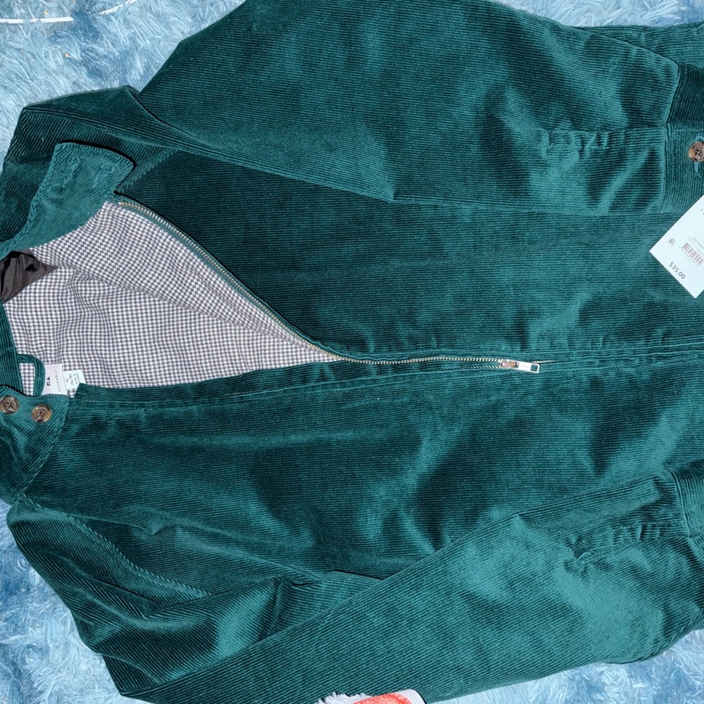 Teal Corduroy Jacket